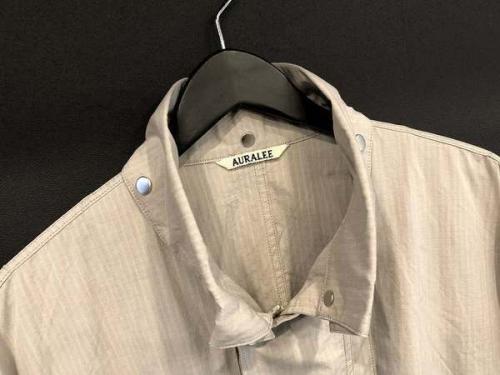 オーラリーのWASHED FINX RIPSTOP CHAMBRAY BIG FIELD BLOUSON