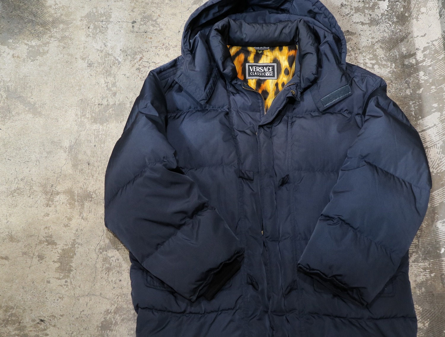 ジャケット・アウター VERSACE CLASSIC V2 VERSACE Classic V2 Vintage Oldschool Leather Men Jacket Coat