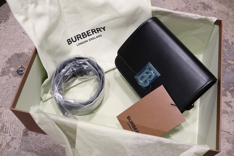 Belted leather sale tb bag