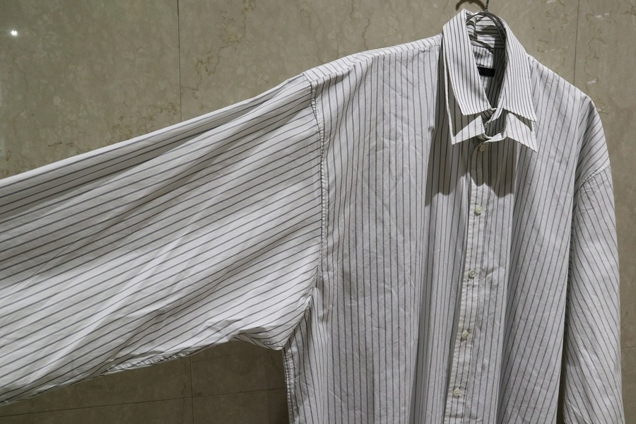 17ss DRESSEDUNDRESSED PINSTRIPE SHIRT