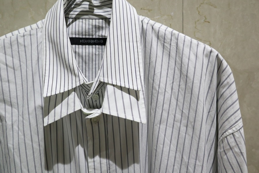 17ss DRESSEDUNDRESSED PINSTRIPE SHIRT