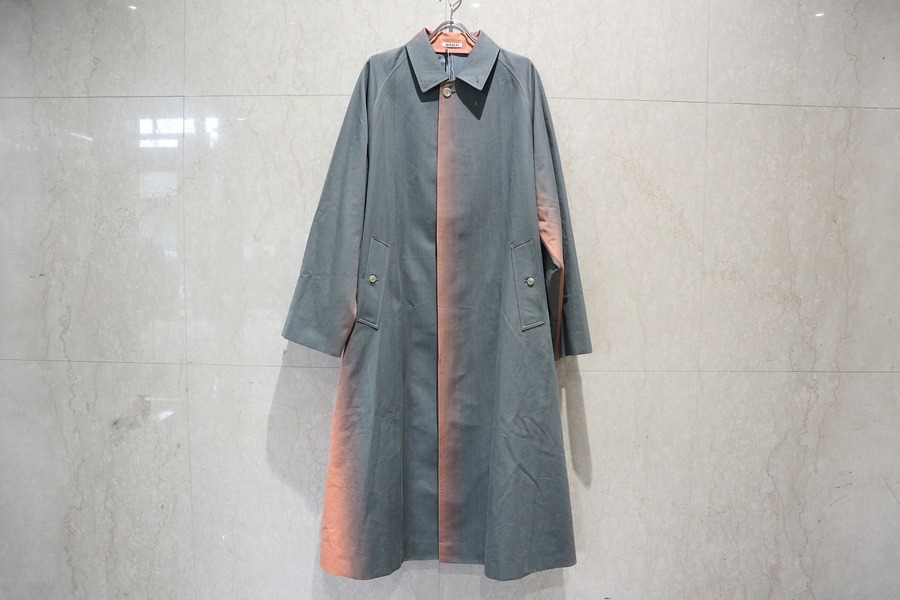 WASHED FINX GRADATION DYE LONG COAT 20ss