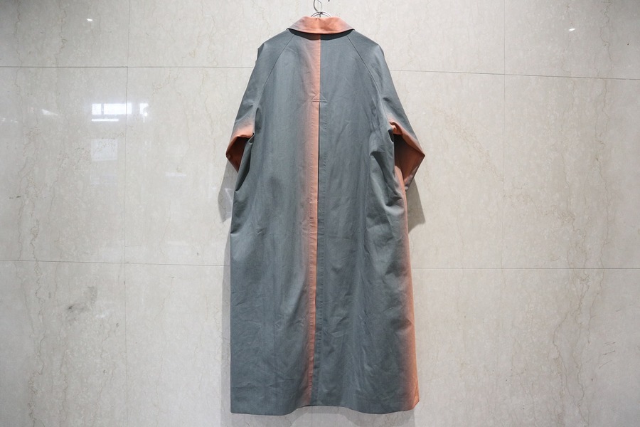 WASHED FINX GRADATION DYE LONG COAT 20ss