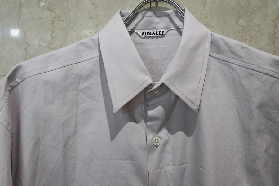 AURALEE/オーラリー】よりWASHED FINX TWILL HALF SLEEVED BIG SHIRTS