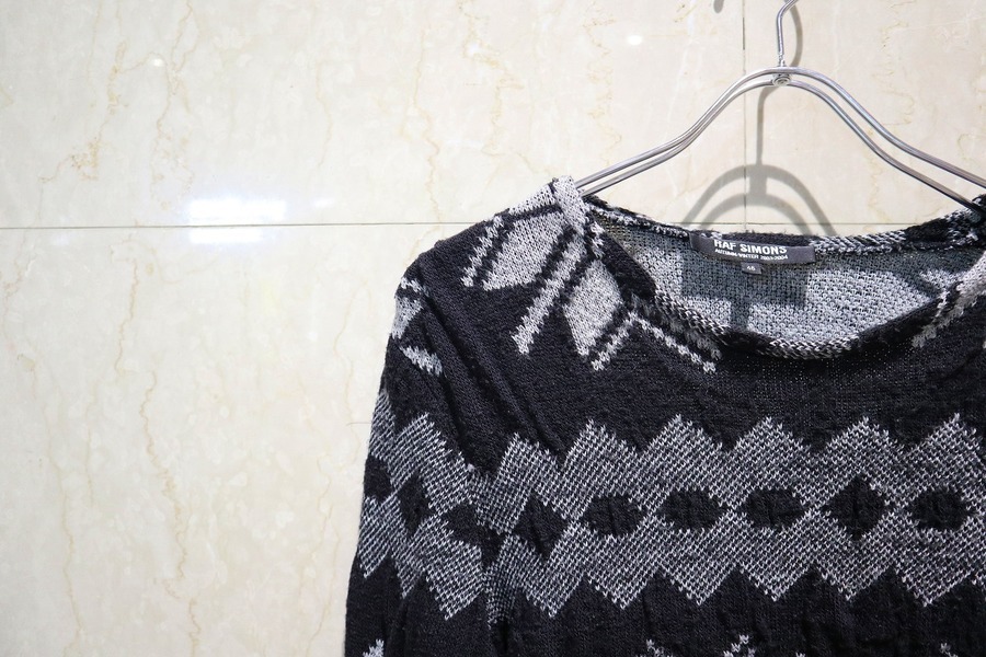 RAF SIMONS / ラフシモンズ】よりCLOSER期の雪柄ビッグニットが入荷  
