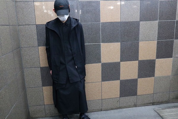 ヨウジヤマモトプールオム ウールギャバ袖編上げジャケット 黒 サイズ2 美品 ヨウジヤマモト プールオムYohji Yamamoto POUR HOMME ウールギャバ裾