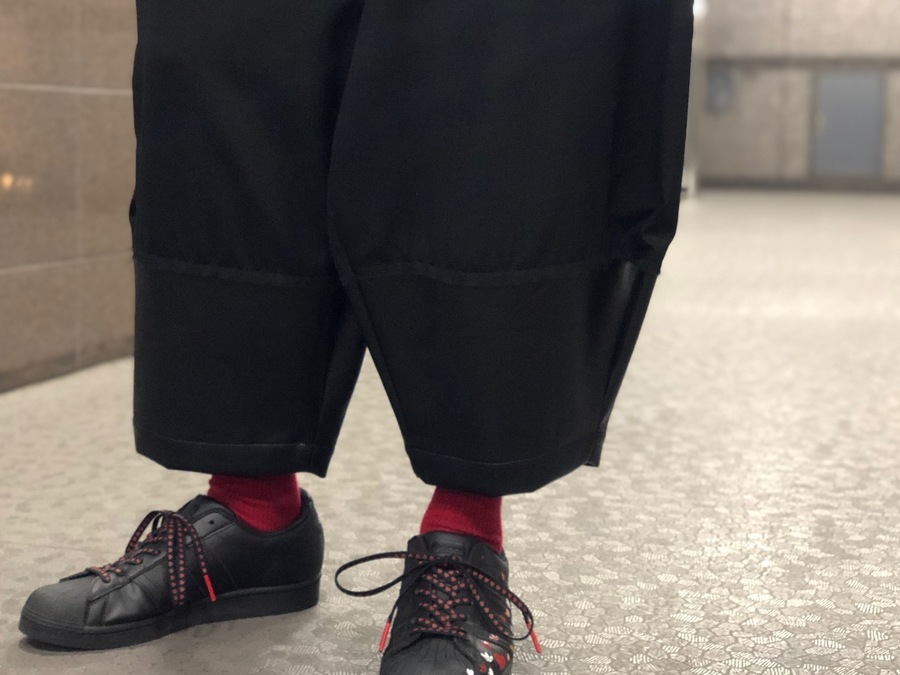 Comme De Garçon HOMME PLUS レザー切替テーパードパンツ