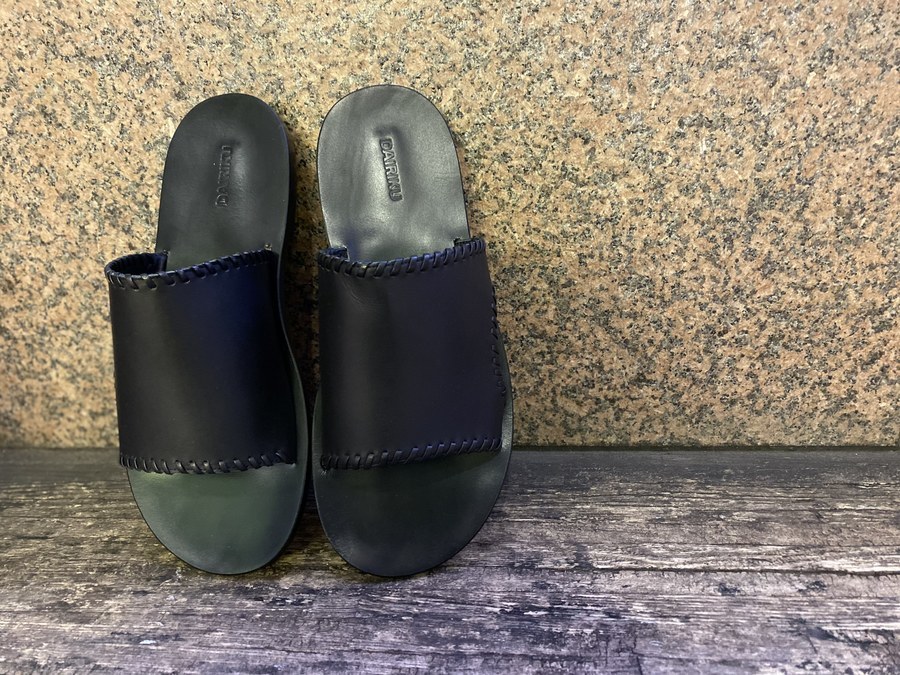 Dairiku Billy Hand Stith Leather Sandal-