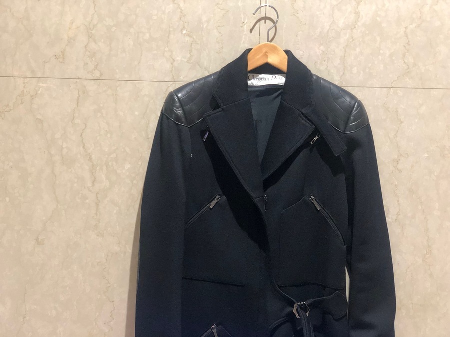 【最終価格】美品　Baby Dior ハウンドトゥース柄 コート 24 ROPÉ PICNIC(ロペピクニック) / ハウンドトゥースジャージメルトン