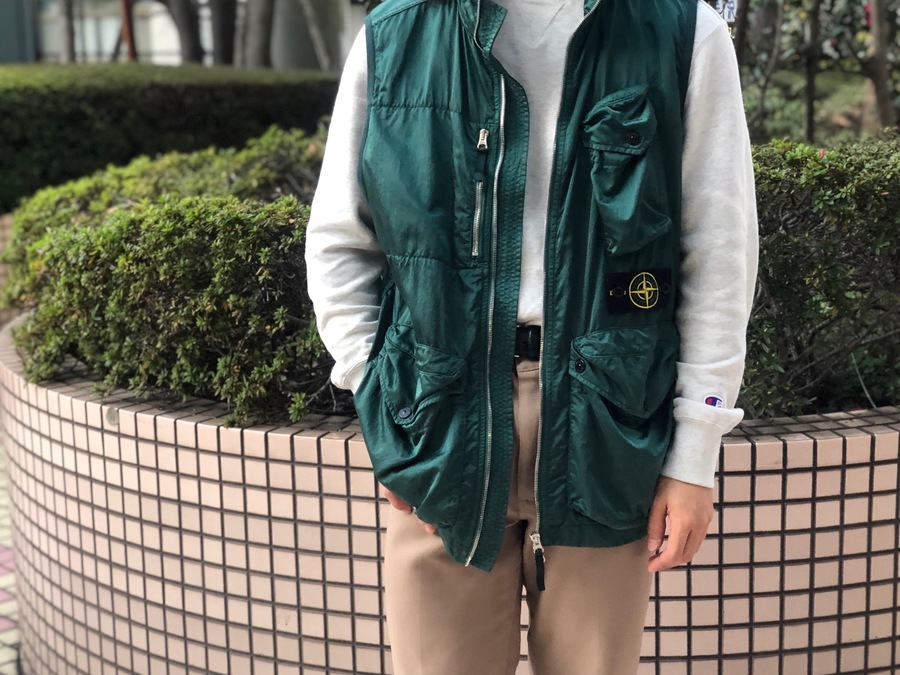 stone  raso-tc ナイロンベスト　安心鑑定付き STONE ISLAND - 【ラスト1点】NYLON RASO-TC / ナイロン ベスト