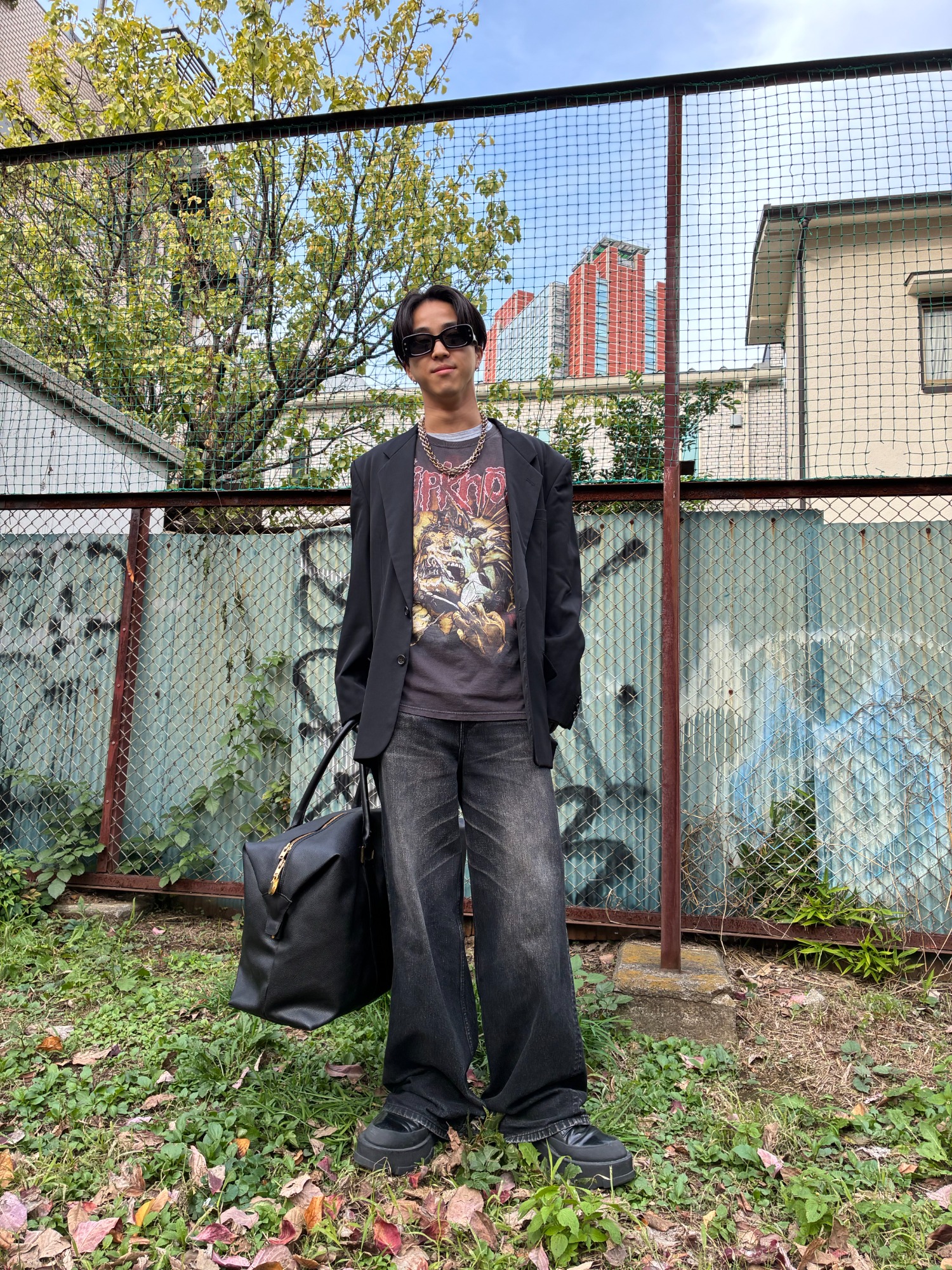 SLIPKNOT 00s SHAVE MASK TEE』を使った三茶スタイリング!![2025.10.29