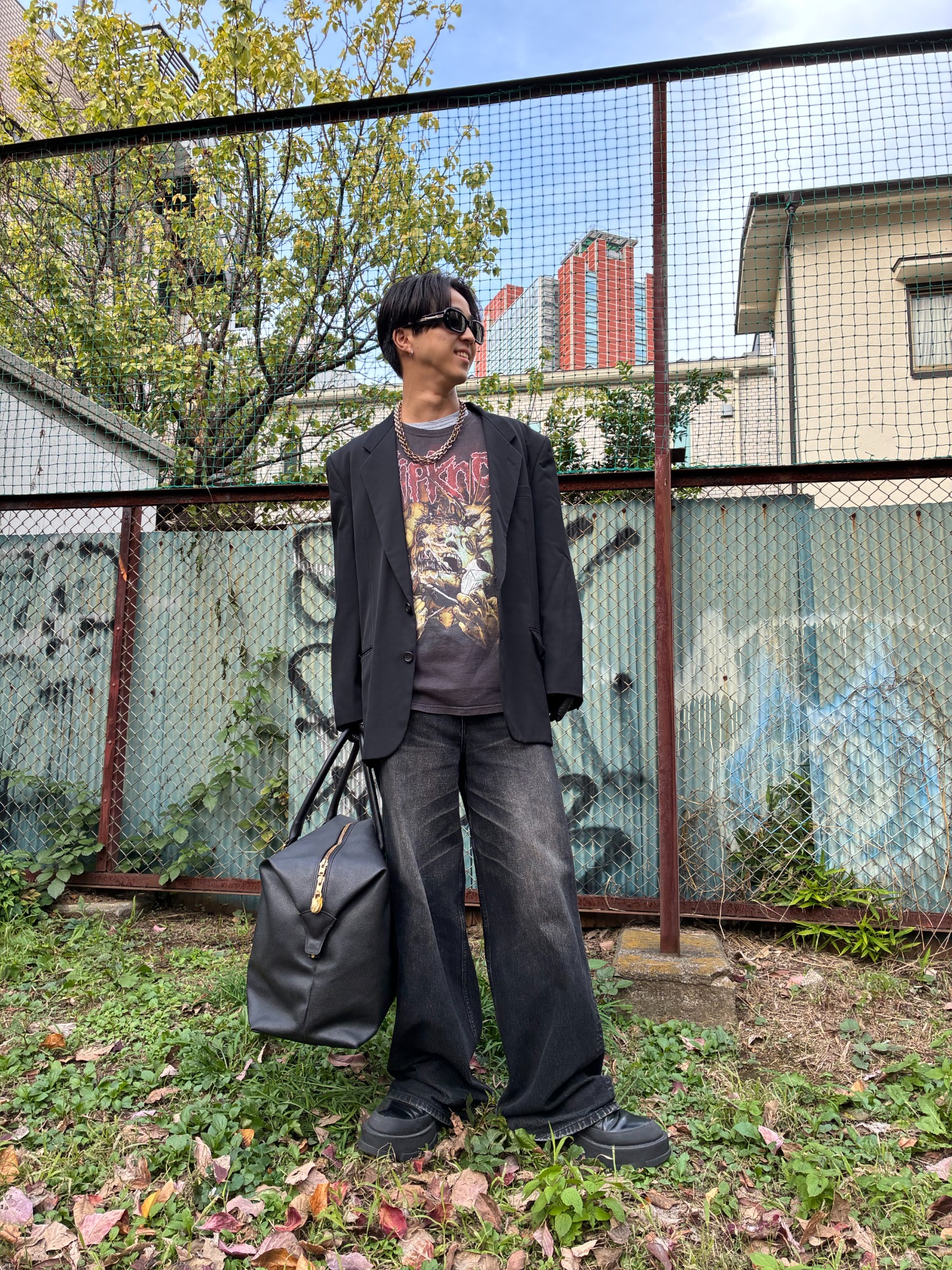 SLIPKNOT 00s SHAVE MASK TEE』を使った三茶スタイリング!![2025.10.29