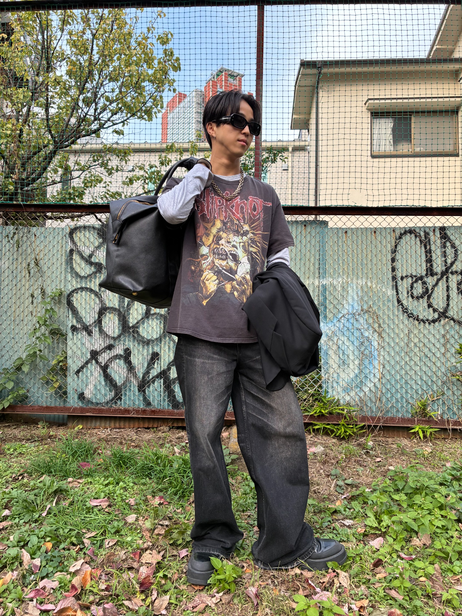 SLIPKNOT 00s SHAVE MASK TEE』を使った三茶スタイリング!![2025.10.29