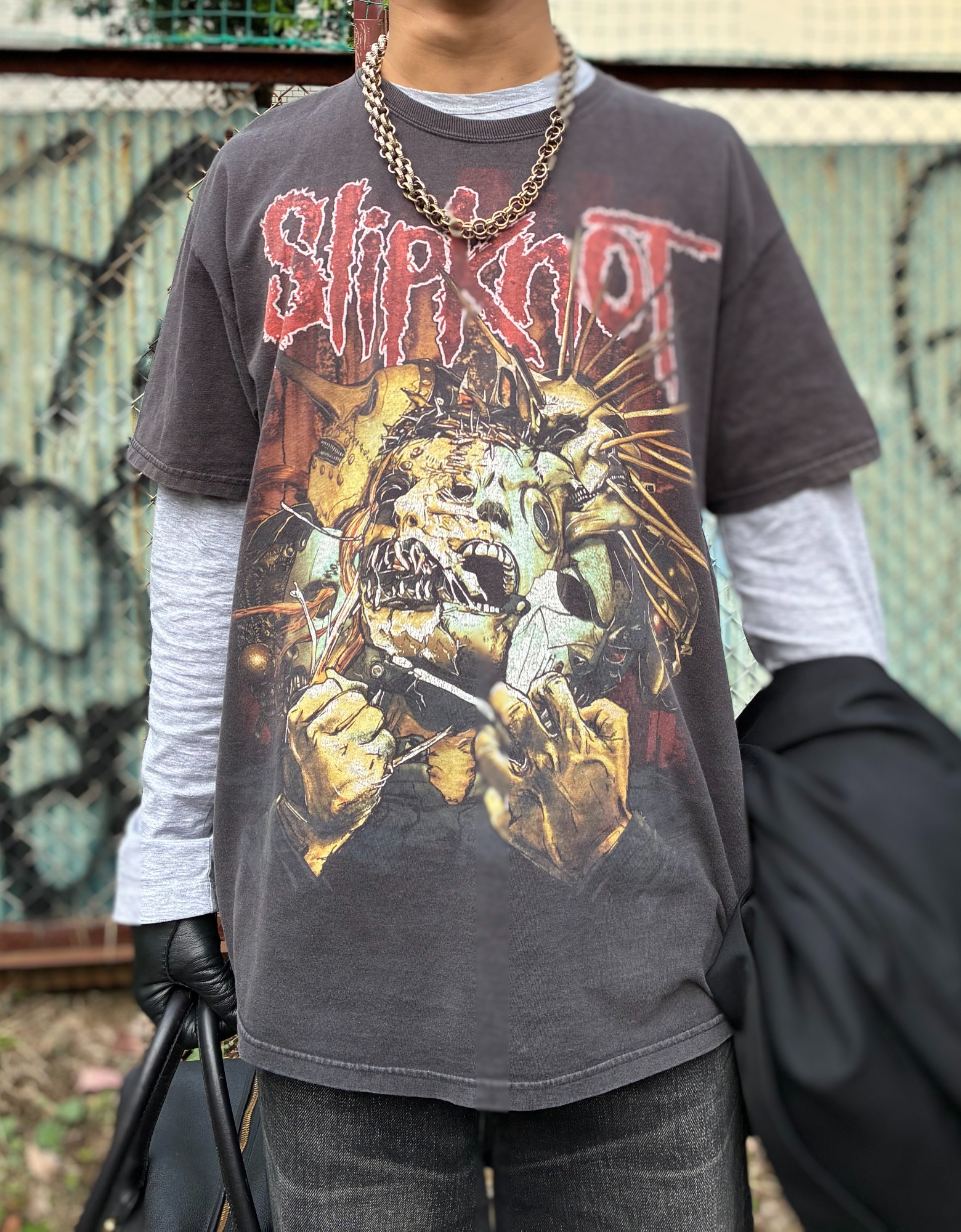 SLIPKNOT 00s SHAVE MASK TEE』を使った三茶スタイリング!![2025.10.29