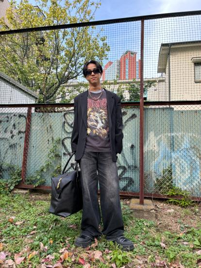 『SLIPKNOT  00s SHAVE MASK TEE』を使った三茶スタイリング!!