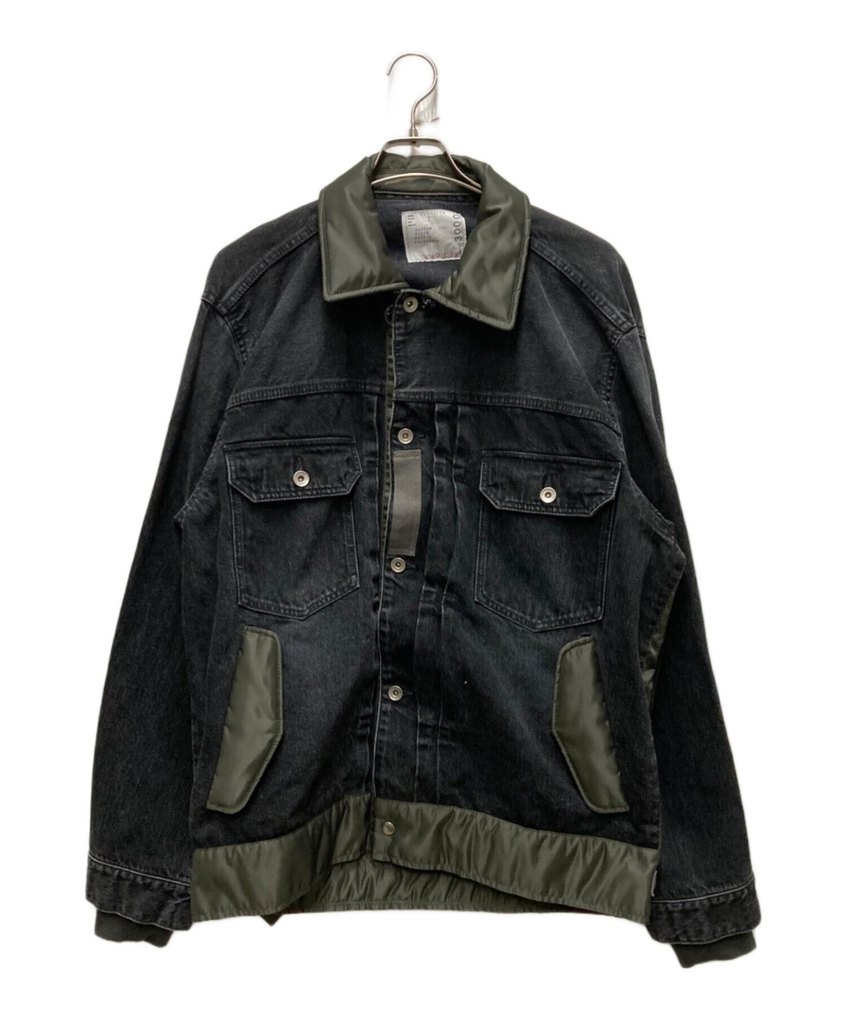 sacai / サカイ】ナイロンドッキング デニムジャケット | 異素材 sacai / サカイ】ナイロンドッキング デニムジャケット | 異素材
