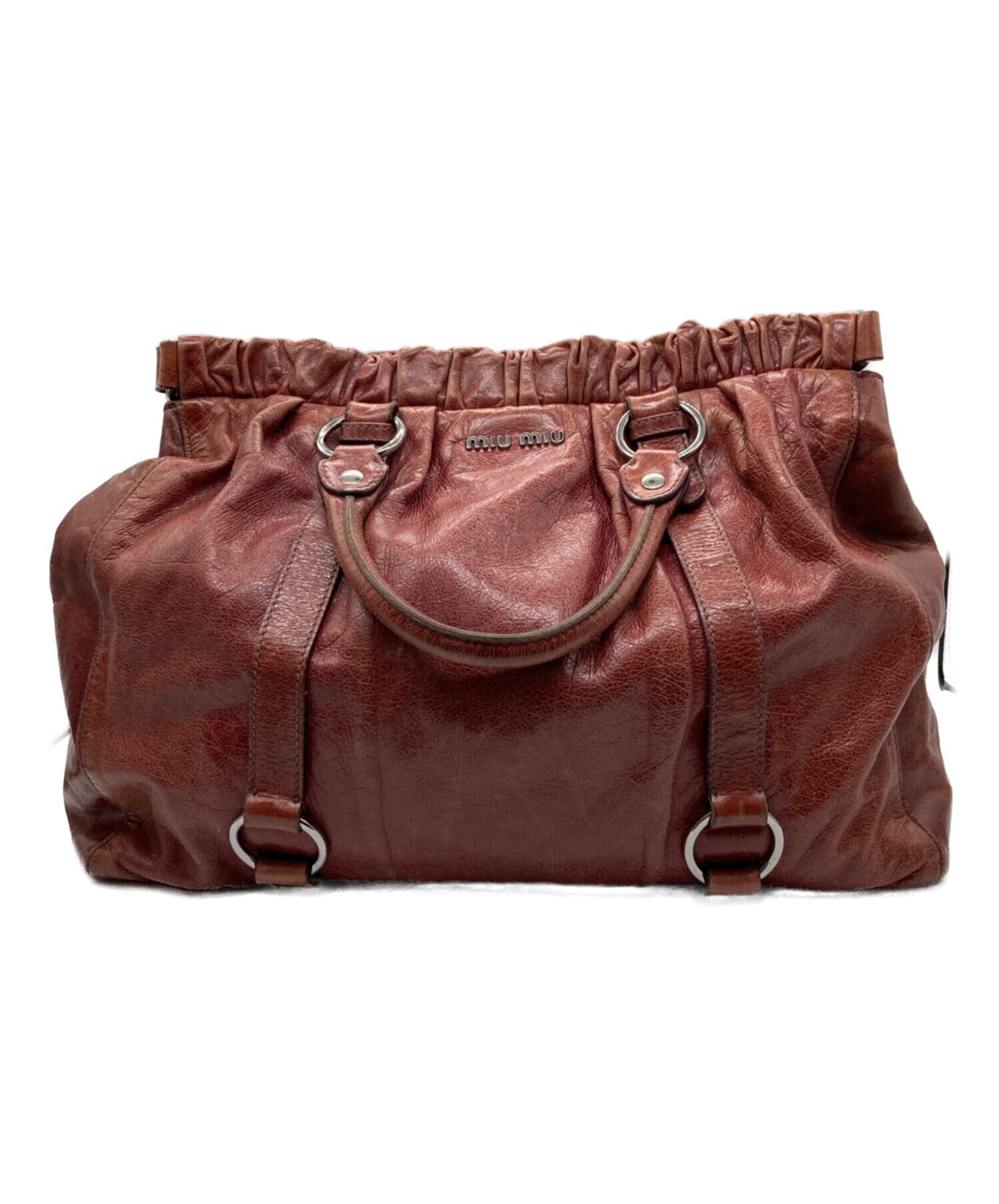 MIU MIU / ミュウミュウ】VITELLO LUX 2wayバッグ | コーディネートに 