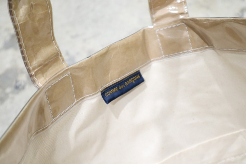 コムデギャルソンシャツのPVCトートバッグ