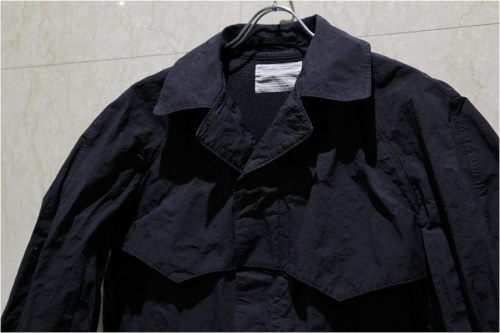 ワッシャー加工コートのメンズ