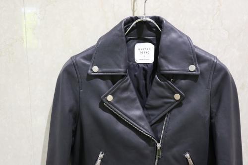 ユナイテッドトーキョーのラムレザーダブルライダースジャケット