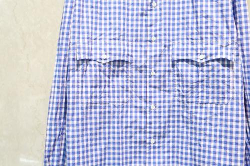 ロールアップトリカラーギンガムチェックシャツのROLL UP TRICOLOR GINGHAM CHECK SHIRT