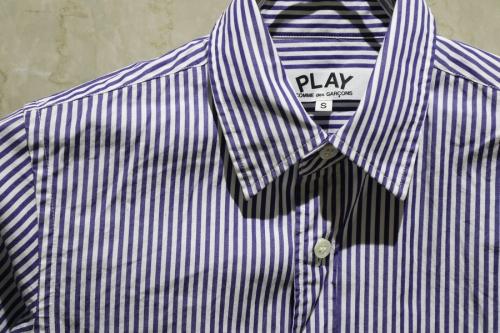 プレイコムデギャルソンのストライプシャツ