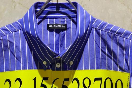 テレフォンストライプロングスリーブシャツのシャツ