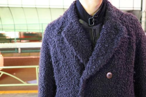 モヘアダブルコートのコート