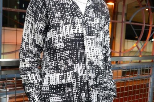 総柄シャツセットアップ