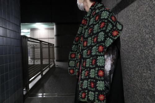 PIECE SCARFのボタニカル柄