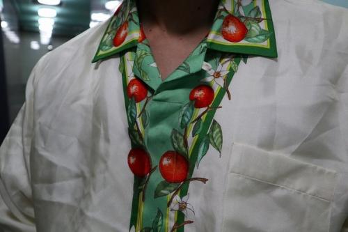 PRINTED SILK SHIRTのシルクシャツ