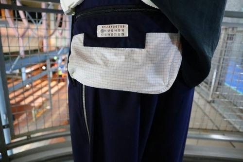 WOOL POPELINE SIDE ZIP PANTSのマルタンマルジェラ