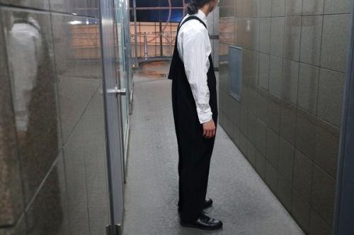 オム プリッセ イッセイ ミヤケのプリーツオーバーオール