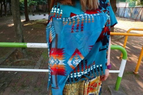 コラボペイントチェックプリーツスカートのペンドルトン