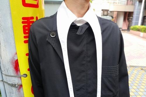 ヨウジヤマモトのウールギャバフラップジャケット