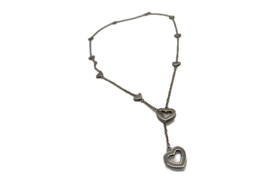 TIFFANY&Co. ハートリンク ラリアット ネックレス レディース SV925