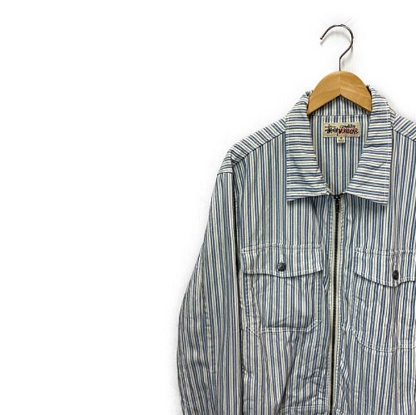 STUSSY stripe garage jacket Mサイズジャケット