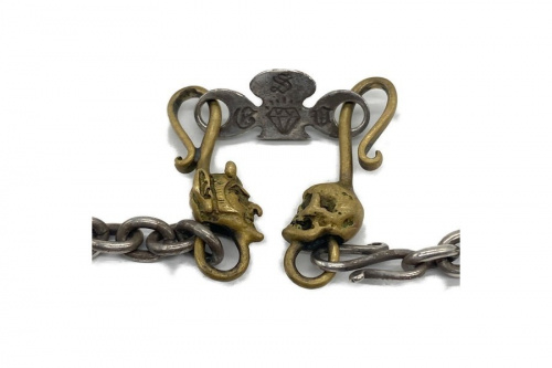 ダイスペンダントトップ&ネックレスチェーンセットのコラボネックレス