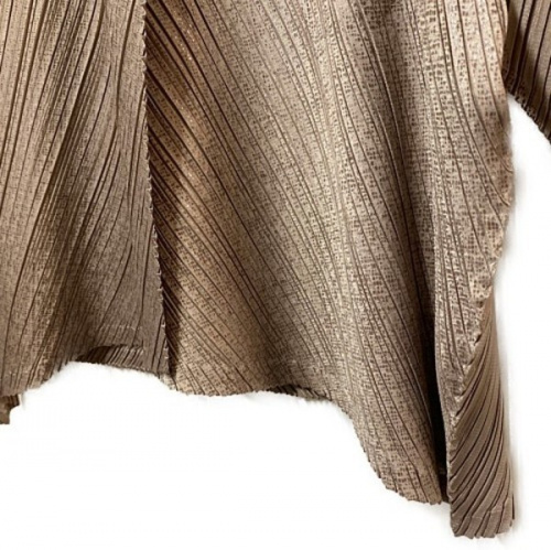 プリーツプリーズの箔プリントプリーツセットアップ