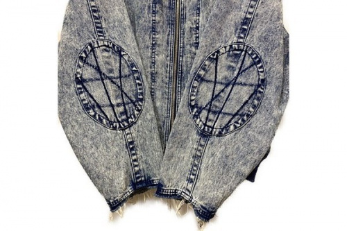 90’ｓアシッドケミカルデニムブルゾンのメンズ