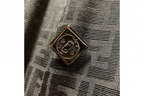 ズッカ柄ロングコートのレディース