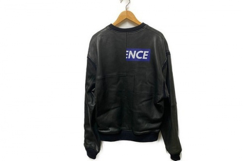 クリスチャンダダのリップドレザースウェット