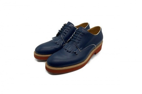 ディースクエアードのレザーフリンジシューズ