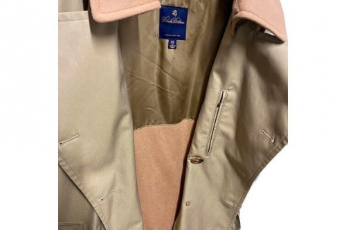 カシミヤ混ライナー付トレンチコートのメンズ