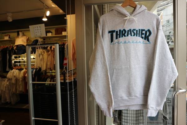 90s Hanesタグ THRASHER オリジナル パーカー“PUSHEAD”-