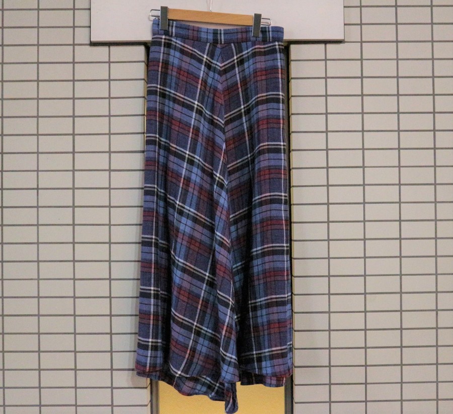 23区×LIBECO HERRINGBONE PLAID/フレアスカート入荷致しました！ 古着 
