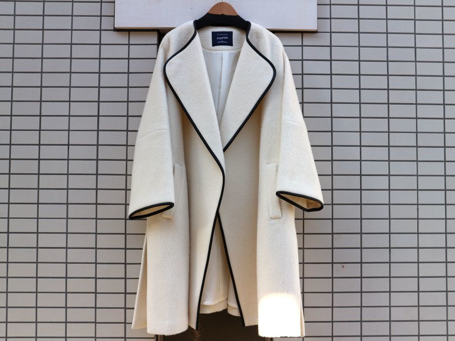 sophila/ソフィラのアルパカモヘアパイピングコートが入荷致しました