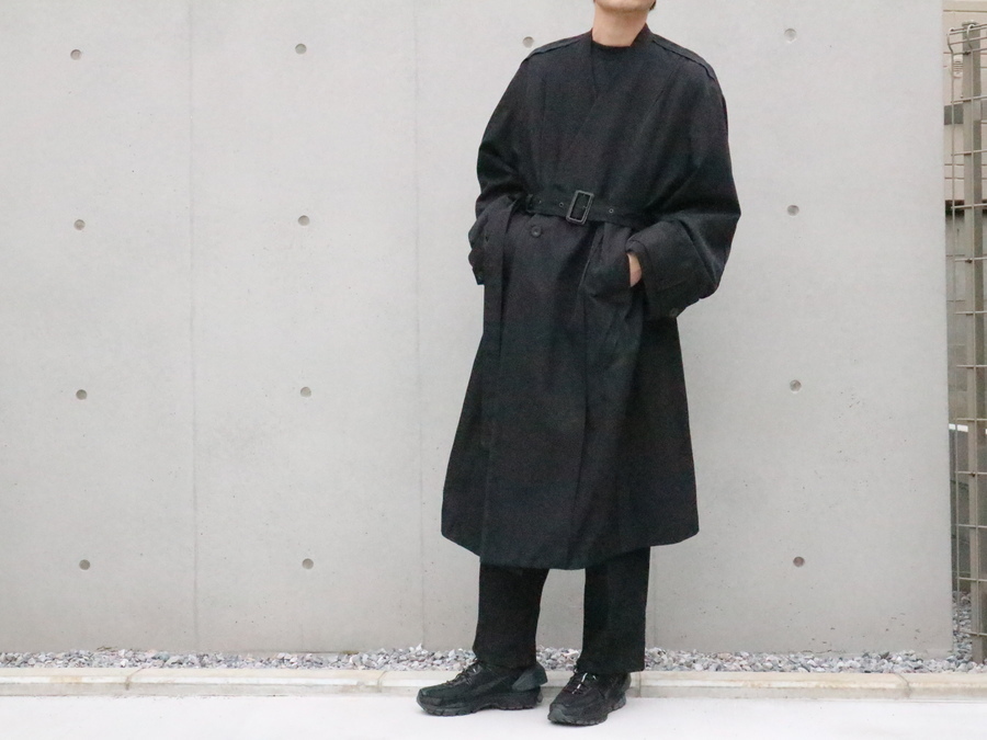 essay 16aw Oversized collar less coat S | angeloawards.com