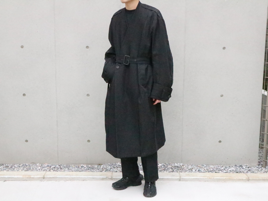 essay 16aw Oversized collar less coat S | angeloawards.com