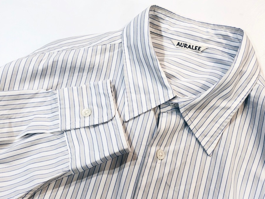 AURALEE / オーラリー 】より 20SS WASHED FINX TWILL STRIPE
